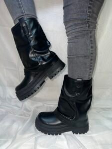 Botas con capa eco cuero