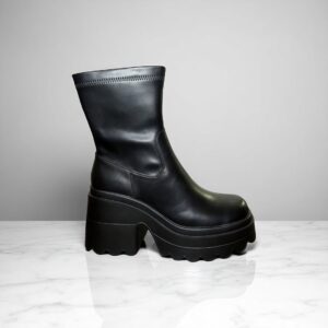 Botines negros latex