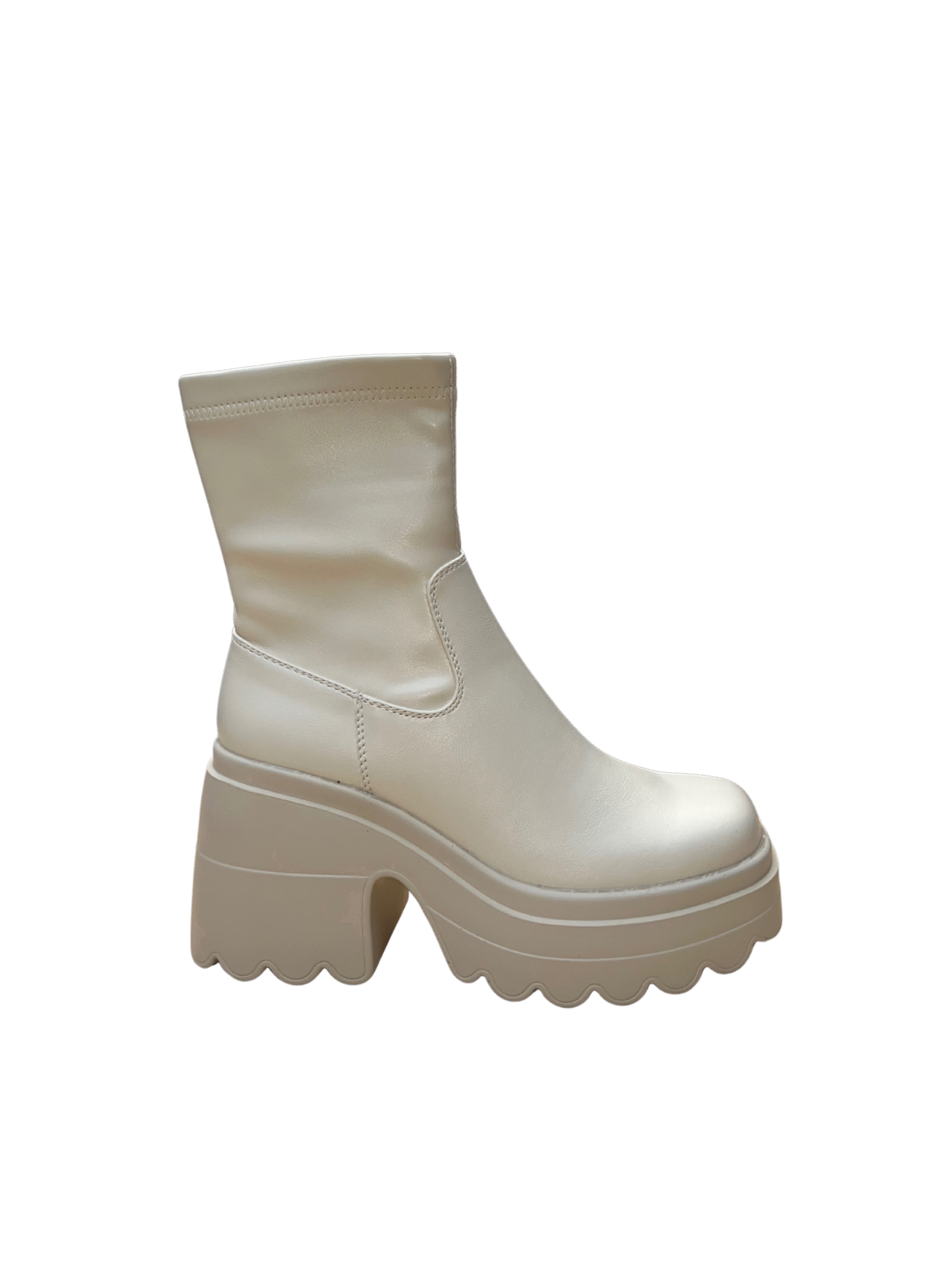 Botines latex beige - Imagen 3