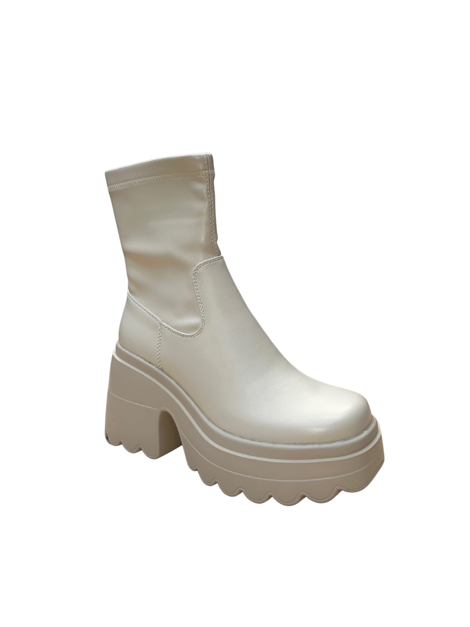 Botines latex beige - Imagen 4